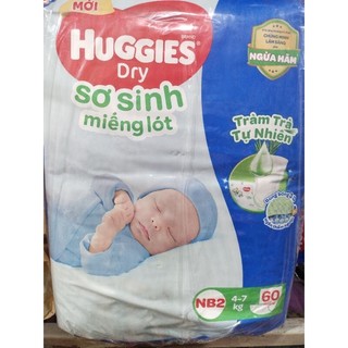 miếng lót Huggies NB2 60 miếng