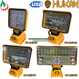 Đèn led HUKAN 21V siêu sáng chân pin makita