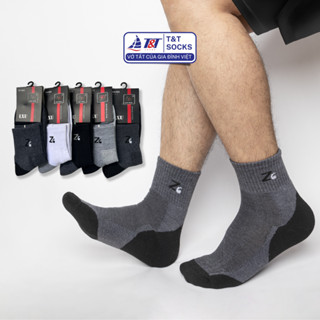 Vớ Tất Nam Cổ Trung Z6 Lót Nỉ Dày Dặn T&T SOCKS Nhiều Màu Thấm Hút Êm Ái Khử Mùi - NAM030