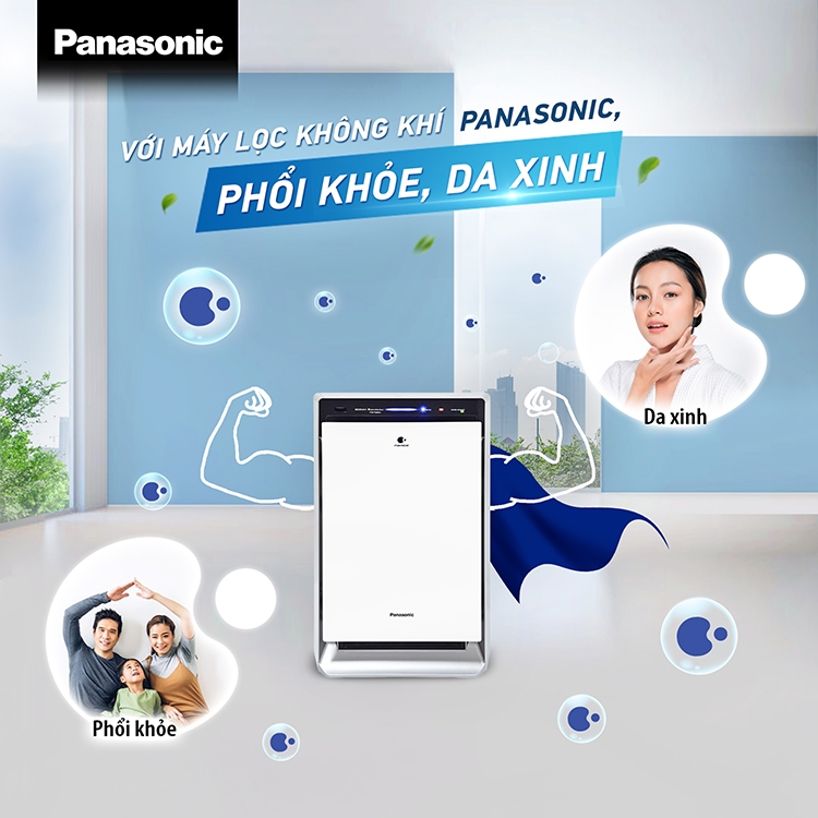 Máy lọc không khí Panasonic model F-VXV70A (công nghệ lọc Nanoe X, cảm biến bụi - mùi/ độ ẩm/ ánh sáng/ chuyển động) | BigBuy360 - bigbuy360.vn
