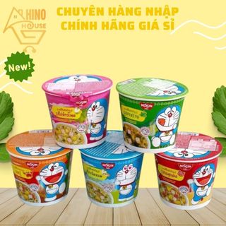 Mì Ly Trẻ Em Nissin Doremon - Thái Lan (1 Lốc 6 Hộp) Thơm Ngon Bổ Dưỡng