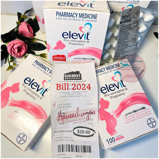 (ĐỦ BILL + TEM CHEMIST) ELEVIT Vitamin Tổng Hợp Cho Bà Bầu Hộp 100 V