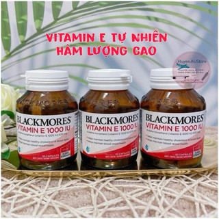 (ĐỦ BILL ÚC) Vitamin E tự nhiên Blackmore Úc hàm lượng cao Lọ 30 Viên 1000IU