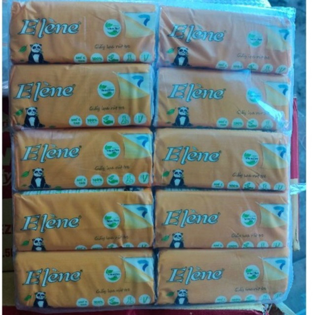 [Tổng Kho] bịch 10 gói giấy ăn gấu trúc hàng cty elenne việt nam