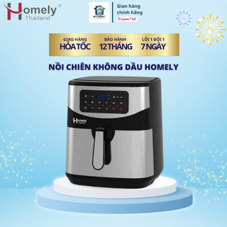 Nồi chiên không dầu Homely cảm ứng/ nút vặn cơ - Làm chín thức ăn từ bên trong, hạn chế dầu mỡ, Bảo Hành 12 tháng