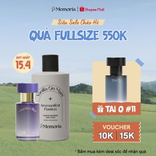 Combo 2 Nước Hoa và Dưỡng Thể Trắng Da De Memoria (300mlx1 lotion, 30mlx1 nước hoa)