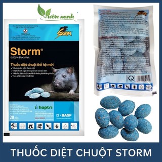 Gói diệt chuột STORM 20 viên, bả diệt chuột sinh học an toàn, cực nhạy