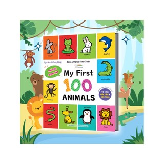 Sách - my first 100 animals - thế giới động vật - mega