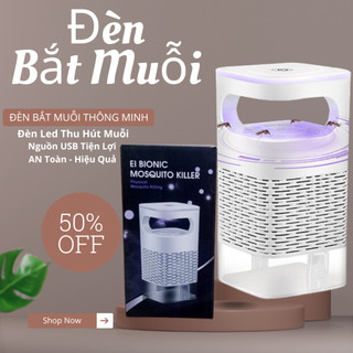 Đèn bắt muỗi diệt côn trùng thông minh, máy bắt muỗi kiêm đèn ngủ có cổng sạc USB