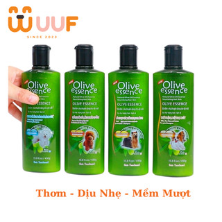 Sữa tắm tinh dầu ô liu chó mèo - Sữa tắm OLIVE dưỡng lông - 450ml (4 loại) Làm đẹp chống rụng lông - dầu gội thú cưng