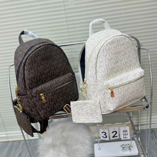 🌈Balo Da Đeo Vai Nam Nữ Đi Học SiZe 40 Hàng  Chất Liệu Da PU Chống Thấm Nước Họa Tiết Chữ mk luôn  SẴN HÀNG🔥