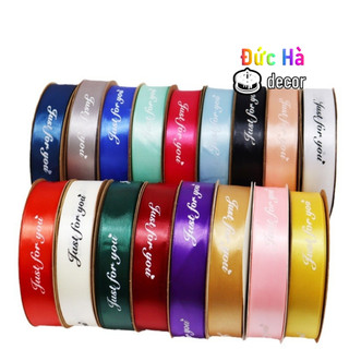 Cuộn Dây Ruy Băng 45M 2mm Họa Tiết Chữ Just for You Trang Trí Tiệc Cưới