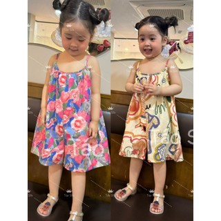 - romper liền thân, jum bé gái hoạ tiết hoa nhí