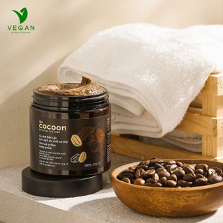 Cà phê Đắk lắk làm sạch da chết COCOON 200ml HŨ (Dak lak coffee body polish)