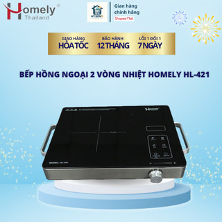 Bếp Hồng Ngoại Đơn Cao Cấp Homely Thái Lan Chính Hãng , An Toàn, Dễ Sử dụng , Bảo Hành 12 háng