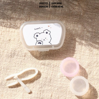Khay Dụng Cụ Đeo Lens Kèm Gương DOE EYES