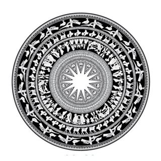 Tem Trống Đồng Keo Trong Dán Trang Trí Đầu Xe Máy, Capo Ô TÔ, Xe Tải ( SL : 1 Cái)