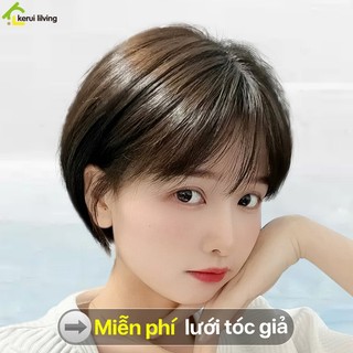 Tóc giả dáng ngắn Hàn Quốc DION, đội tóc giả nữ thời trang, đầu tóc giả kèm lưới tóc giả cho chị em