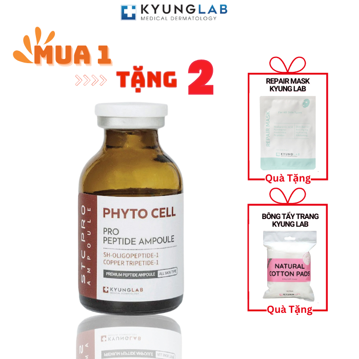 Tế bào gốc kyunglab ,Phyto Cell Ampoule,tế bào gốc tái tạo da giúp cải thiện nếp nhăn, trẻ hóa da