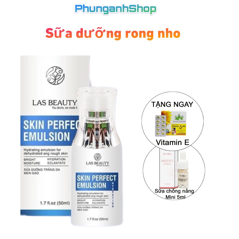 SỮA DƯỠNG RONG NHO (Tặng kèm vitamin e Sữa chống nắng 5ml)