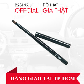 Cọ Đắp Gel Victory Đầu Tròn , Cọ Bản Đầu Tròn Số 6 Có Nắp Chính Hãng