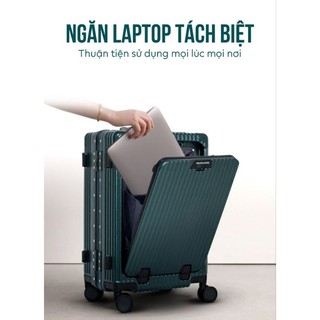 Vali khung nhôm doanh nhân cao cấp size 20/24 đựng laptop,chống rạch,hỗ trợ sạc pin