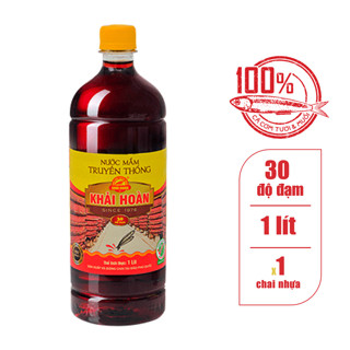 Nước mắm Khải Hoàn chai 1 lít 30 đạm