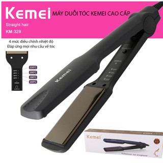 [sỉ 6x] Máy duỗi thẳng, máy ép tóc Tóc Chỉnh Nhiệt Kemei Km 329
