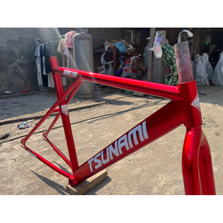 (Che mối hàn) Khung Xe đạp Fixed gear/Tendo - Size 52 - Fake Tsunami