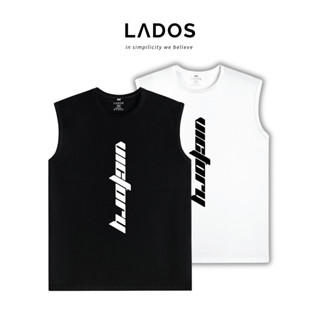 Áo thun 3 lỗ nam, nữ in chữ VICTORY LADOS-9170 cotton co giãn 4 chiều, thấm hút mồ hôi