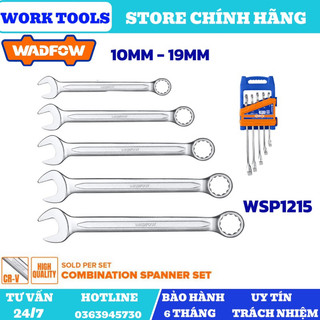 Đồ nghề wadfow bộ 5 cờ lê vòng miệng 10- 19mm wsp1215