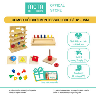 Nguyên bộ 7 món đồ chơi cho bé 12-15M Montessori Mota phát triển trí tuệ - Hàng chính hãng