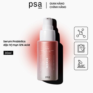 Serum Goals PSA Multi Acids & Probiotics Perfecting Night giảm mụn 12% acid 30ml