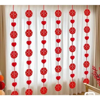 Rèm cửa họa tiết hoa trang trí đám cưới