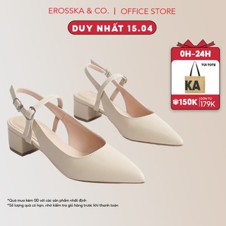 Carl & Ane - Giày cao gót mũi nhọn kiểu dáng thanh lịch cao 3,5cm màu trắng - CL023