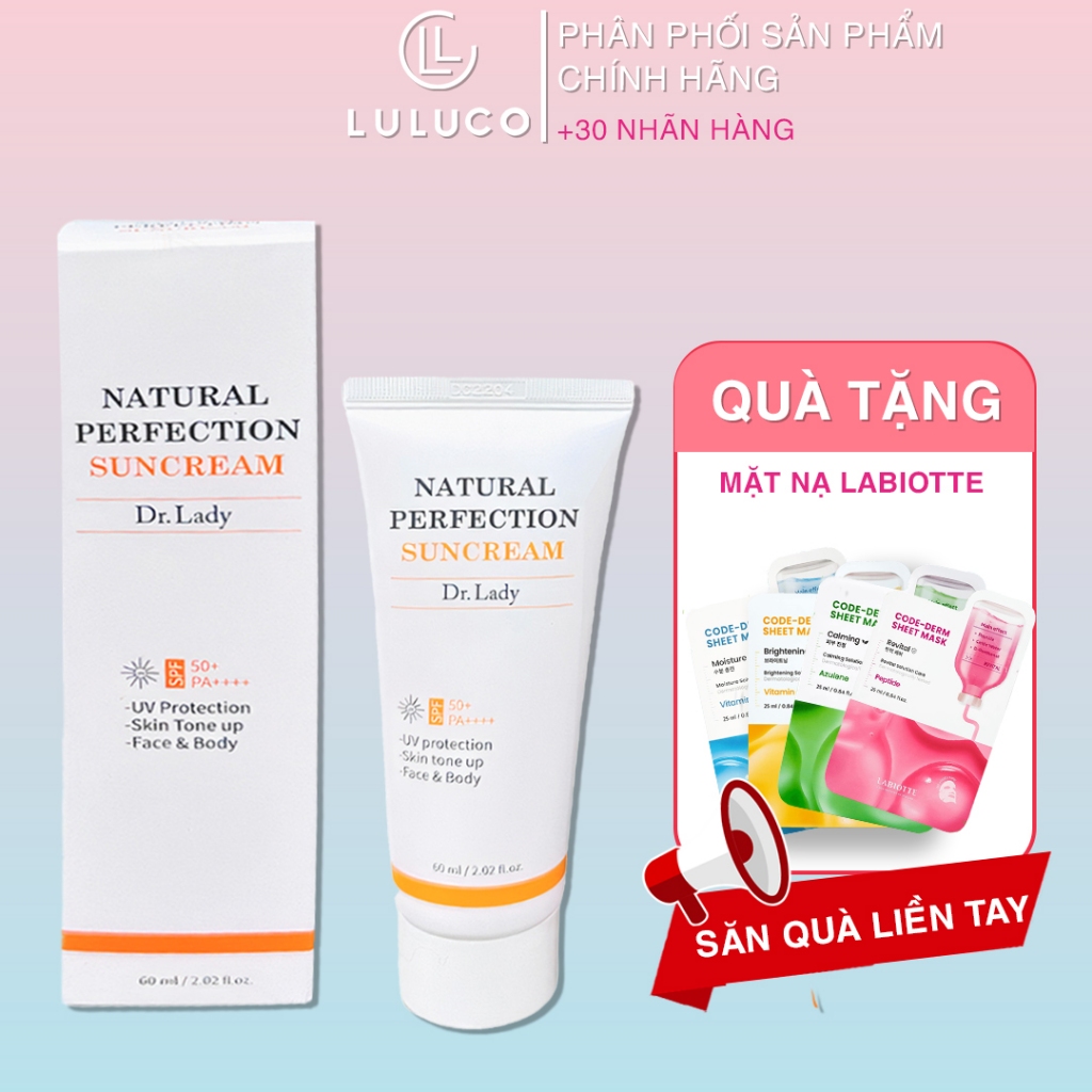 Kem chống nắng Dr Lady Care Sun Cream 60ml bảo vệ da ngăn tia UV, ngăn ngừa nếp nhăn