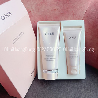 Set sữa rửa mặt ohui miracle moisture cleansing foam special set
