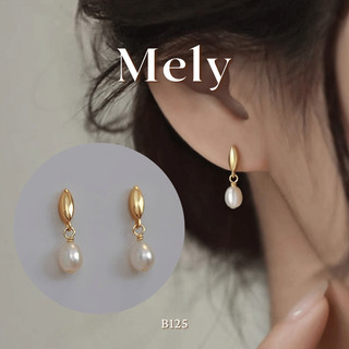 Mely - bông tai ngọc trai trắng 073