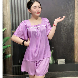 Đồ Bộ nữ Bigsize đùi Lụa Mềm Mịn Đồ Mặc Nhà Lụa Cao Cấp 50-100kg