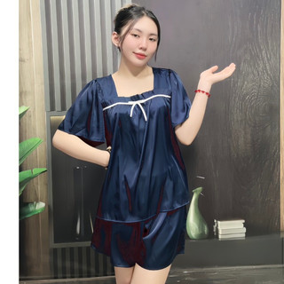 Đồ Bộ nữ Bigsize đùi Lụa Mềm Mịn Đồ Mặc Nhà Lụa Cao Cấp 50-100kg