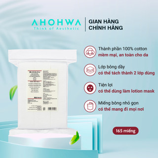 Bông Tẩy Trang MUJI 100% Cotton Nhật Bản Túi 165 Miếng