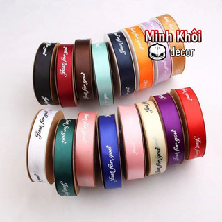Cuộn Dây Ruy Băng 50 Yards 2mm In Chữ just for you Dùng Trang Trí Tiệc Cưới / Giáng Sinh
