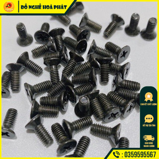 Ốc bulong 4li1 đầu vít, ốc bắt dầu tay phanh xe máy Honda Yamaha hàng chất lượng