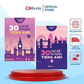 Sách - combo 30 chủ đề từ vựng tiếng anh - tập 1 + 2 - 2h books