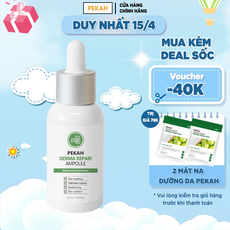 [Mã BMLT30 giảm đến 30K đơn 299K] Serum PEKAH phục hồi tái tạo da hiệu quả PEKAH Derma Repair Ampoule 50ml