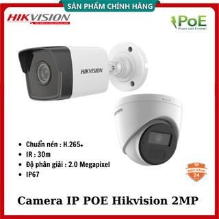 Camera ip poe hikvision 2mp than ds-2cd1021g0-i | dome ds-2cd1321g0-i - bảo hành 24 tháng