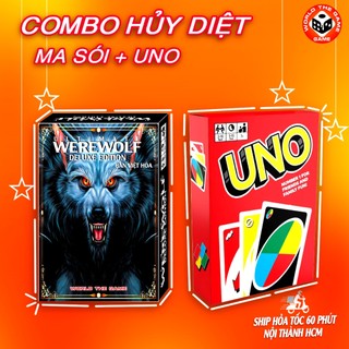 [ COMBO HỦY DIỆT] Bài MA SÓI việt hóa + Bài UNO cơ bản 110 lá - GIÁ RẺ TIỆN LỢI