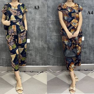 Bộ quấn ào trung niên lanh nhung mềm mát_ms521 bộ lanh nhung