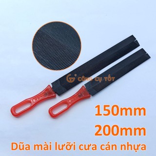 Dũa mài lưỡi cưa gỗ cầm tay 6" 8" cán nhựa - Dụng cụ mài lưỡi cưa cầm tay
