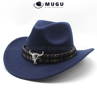 Mũ Cao Bồi Nam CB03 Chất Nỉ Siêu Ấm Áp - Mũ Cao Bồi Đẳng Cấp | MUGU